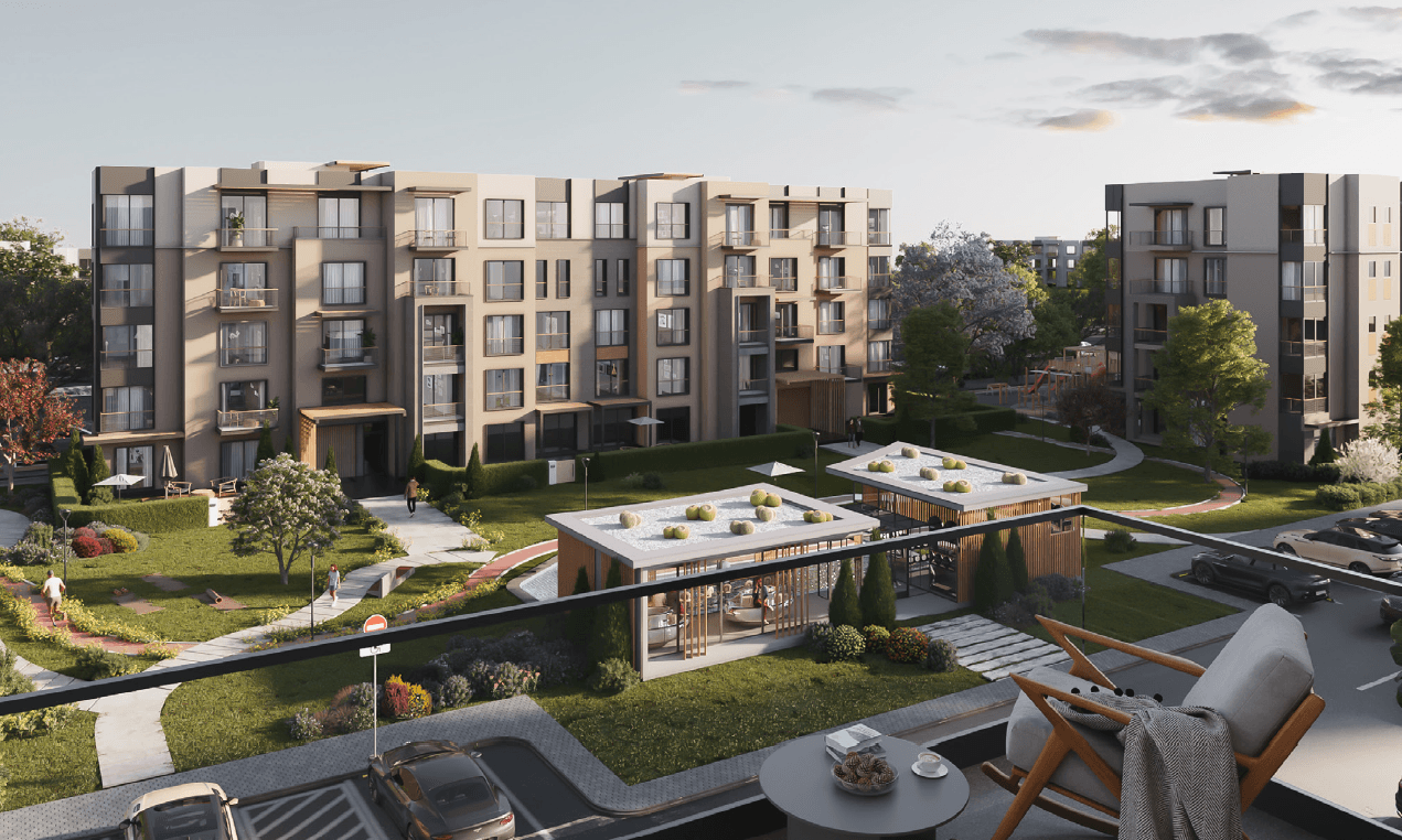 Apartment for sale in Garden Side with 2 bedrooms in 6th of October City by Hyde Park