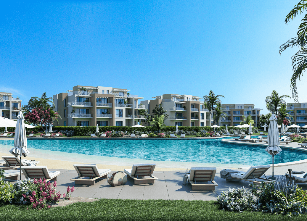 Apartment for sale in Lagoon Town with 2 bedrooms in Ras El Hekma by Hyde Park
